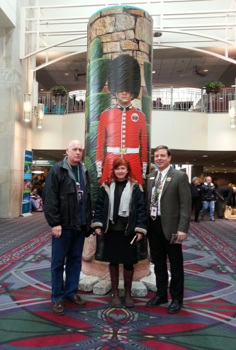 Bob and Sam from PHS with Karyn from RE