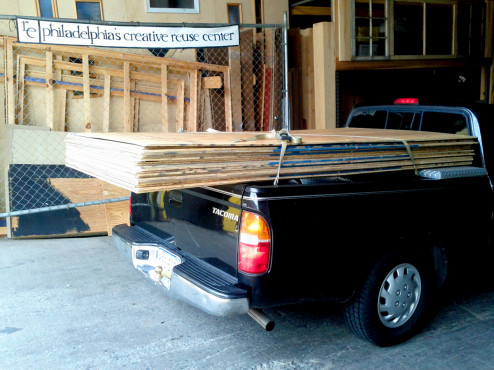Arden Pinocchio plywood on pick up truck 2