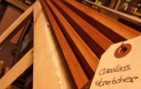 stretcher bars close up