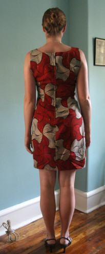 Shift dress_back