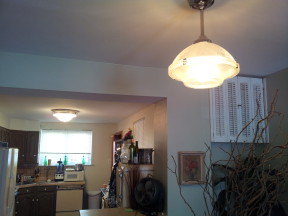 Light Fixture Up in House