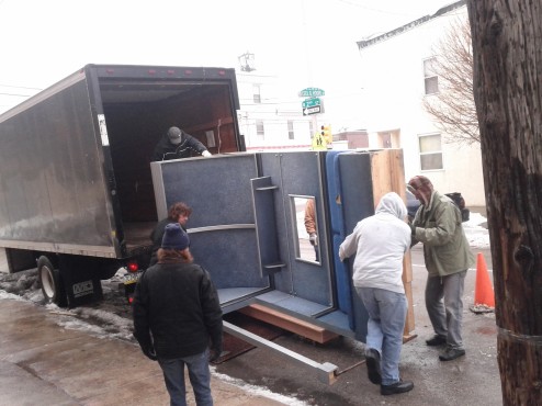 moving train car