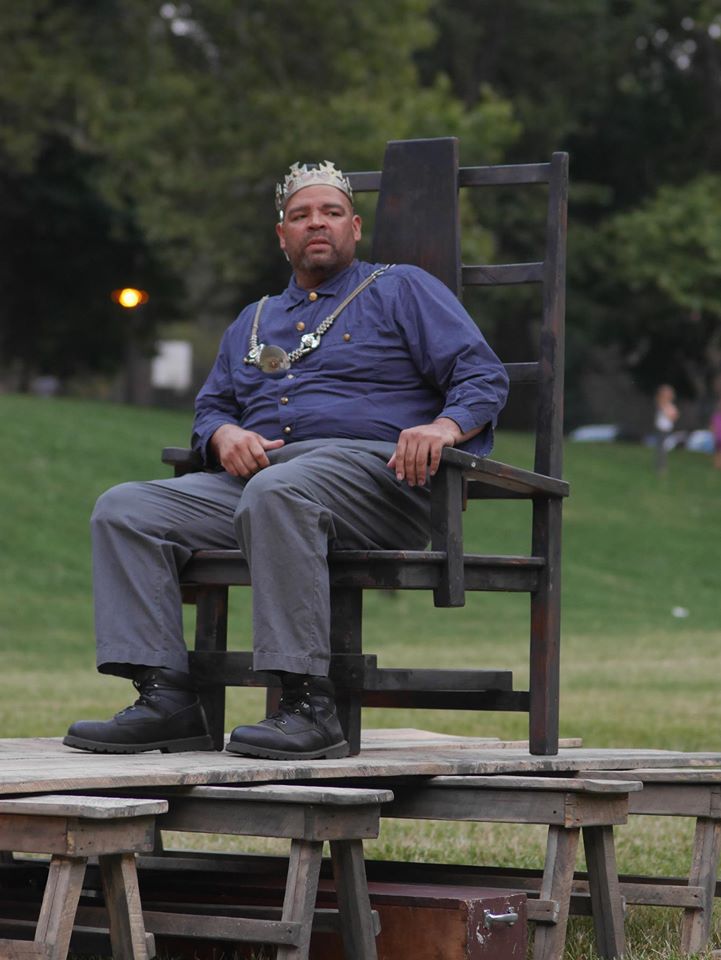 Shakespeare in Clark Park- Henry and benches