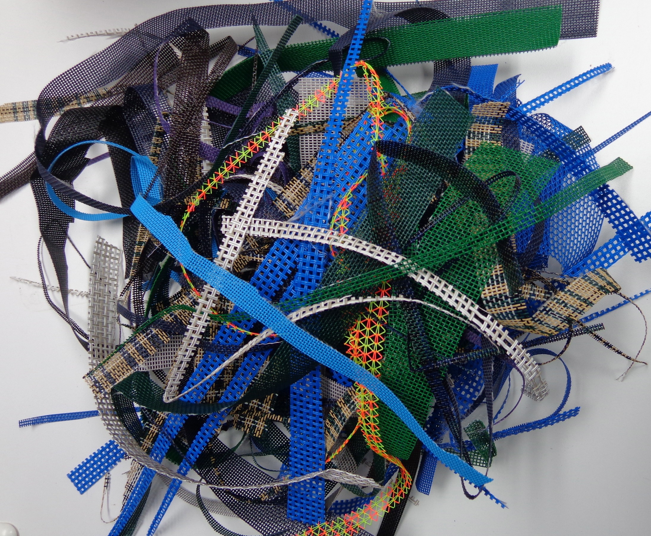 all the scraps from the tote bags