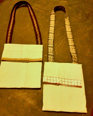 reclaimed fabric+trim bags-Kristie