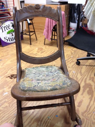 reupholstered chair 1