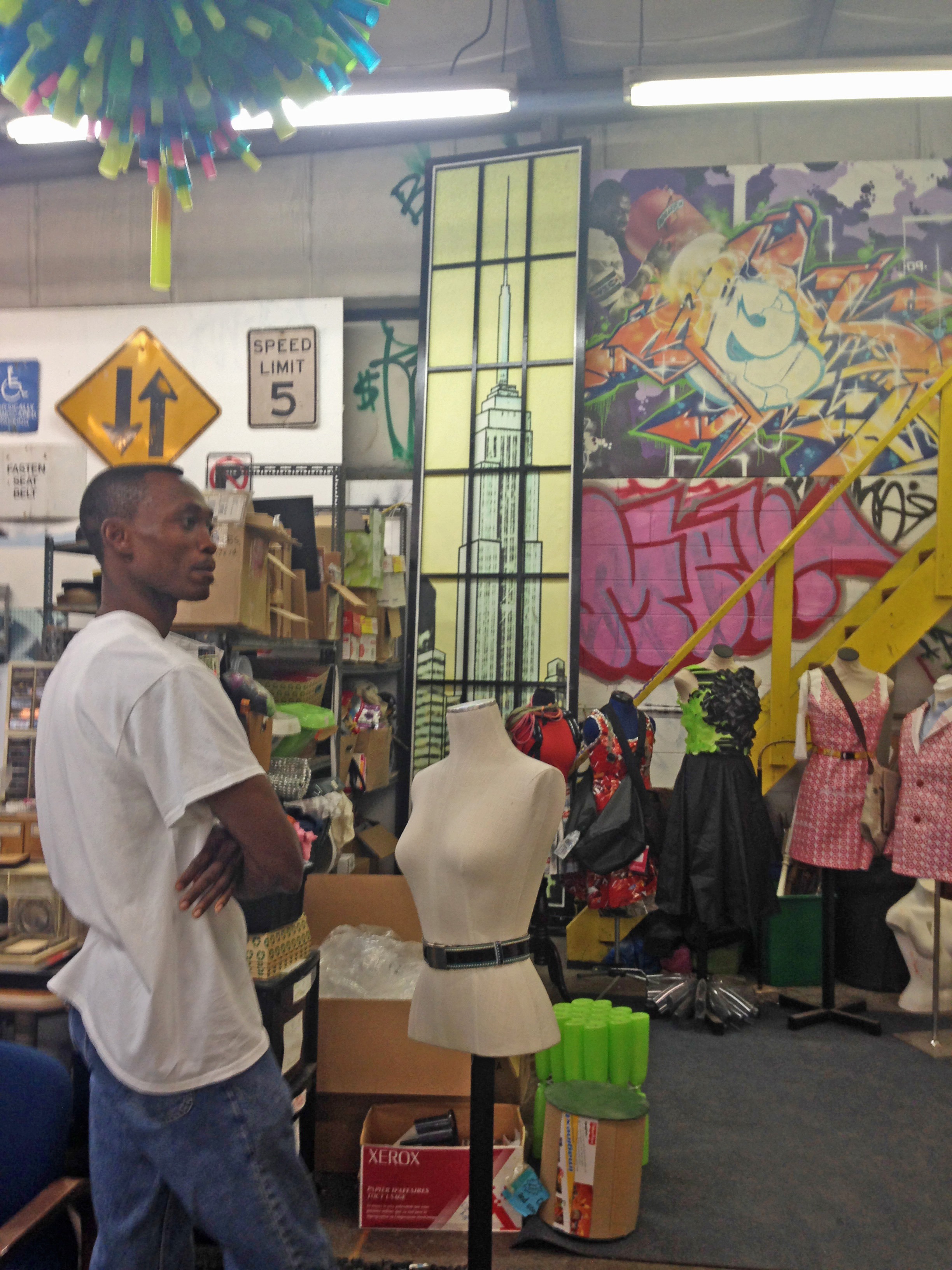 Johannes at TerraCycle (with Annie scenery!)