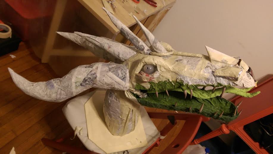 halloween dragon in process