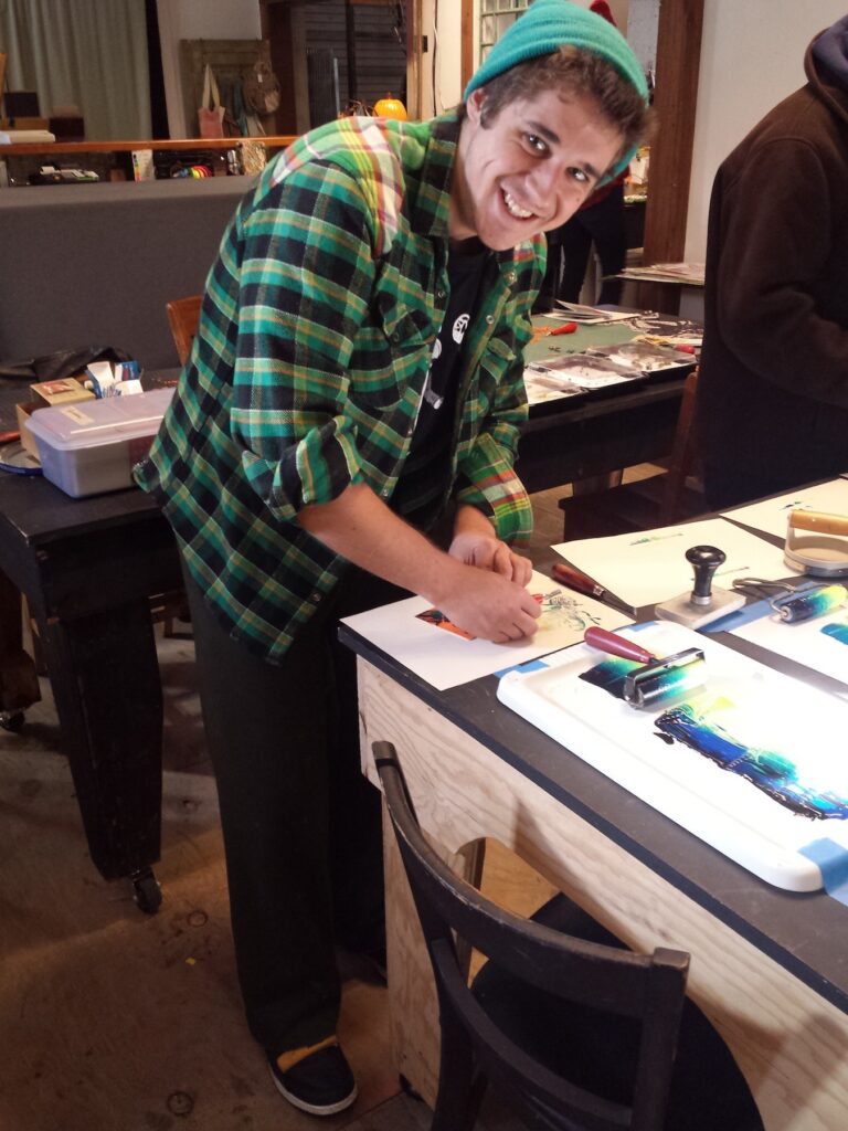 insect workshop smiling participant