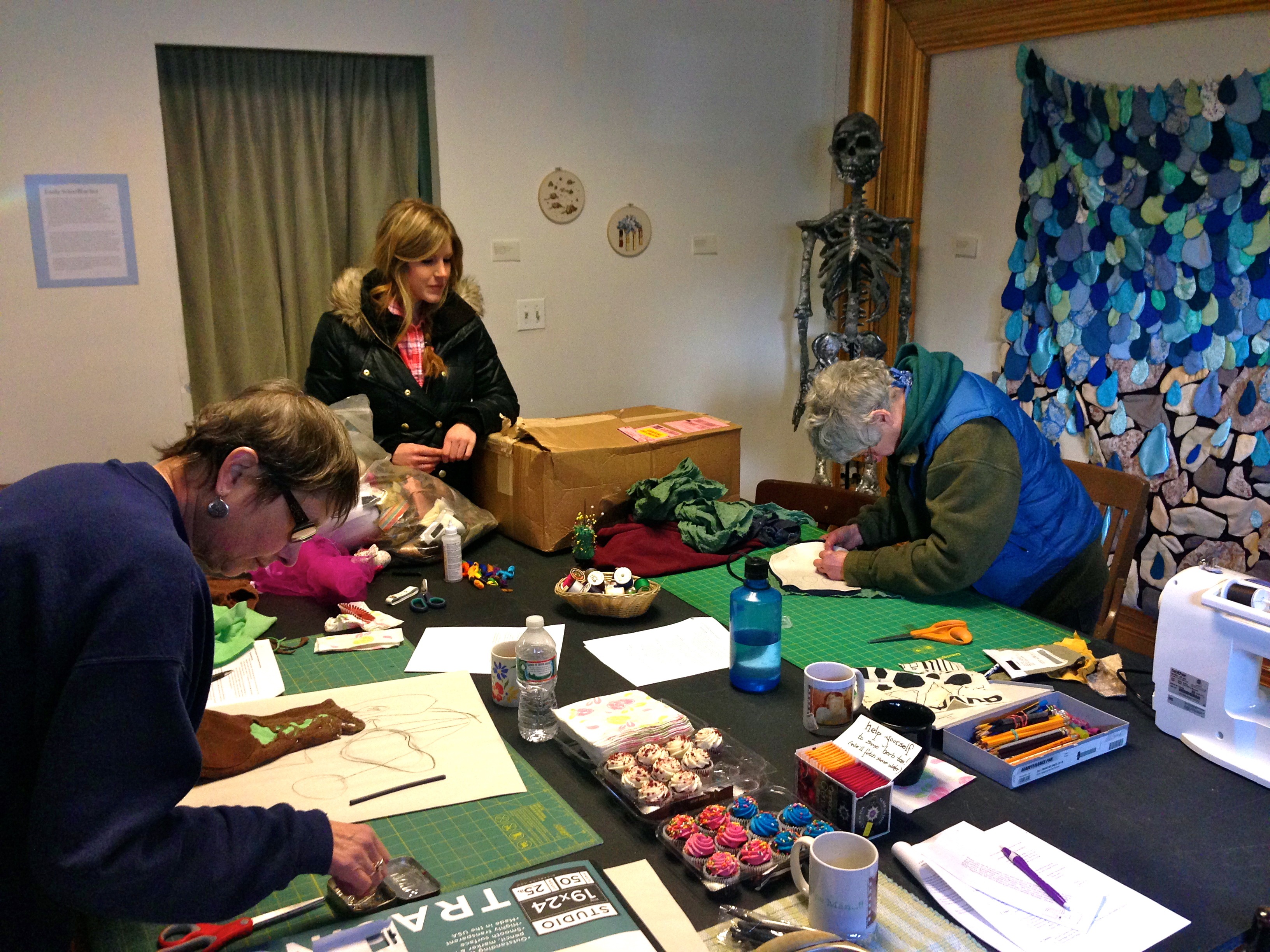 Emily's soft sculpture workshop