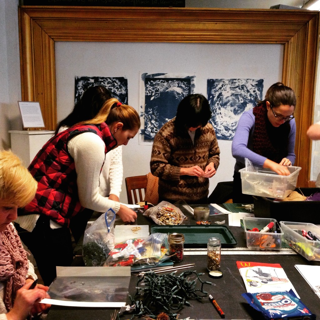 sunprint workshop participants making