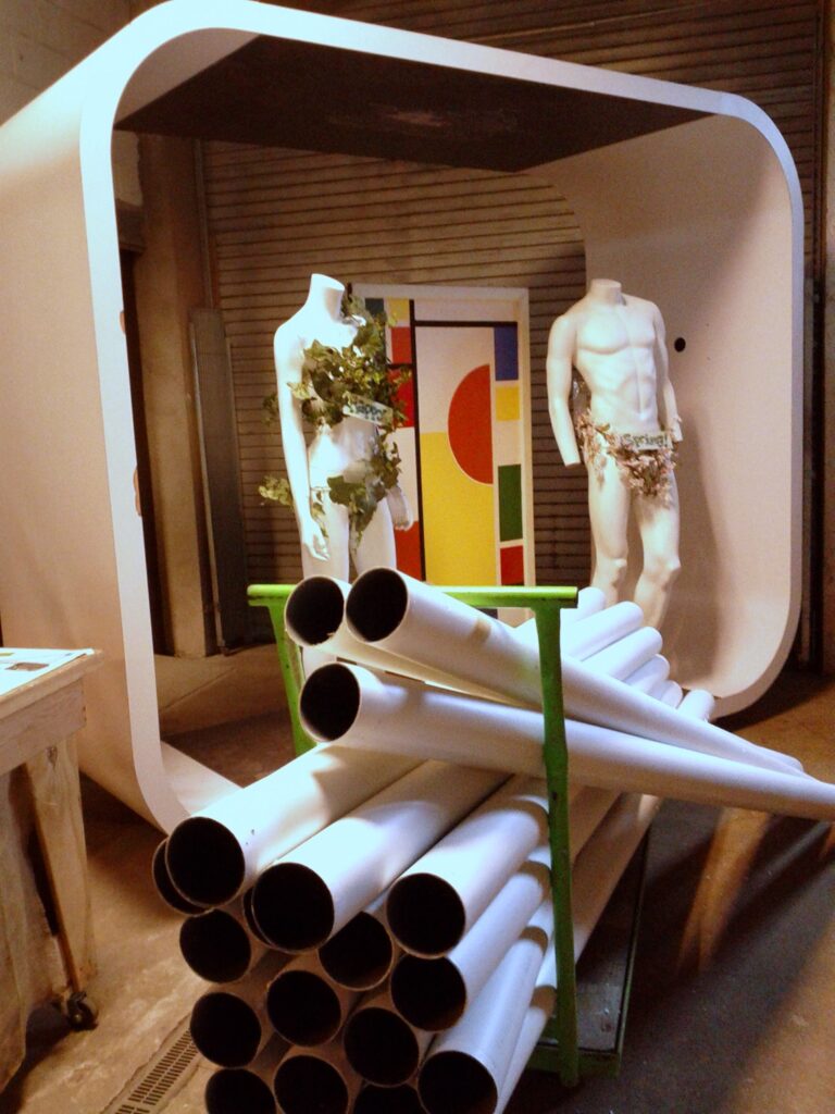 Interact:white tubes with Happy Spring!