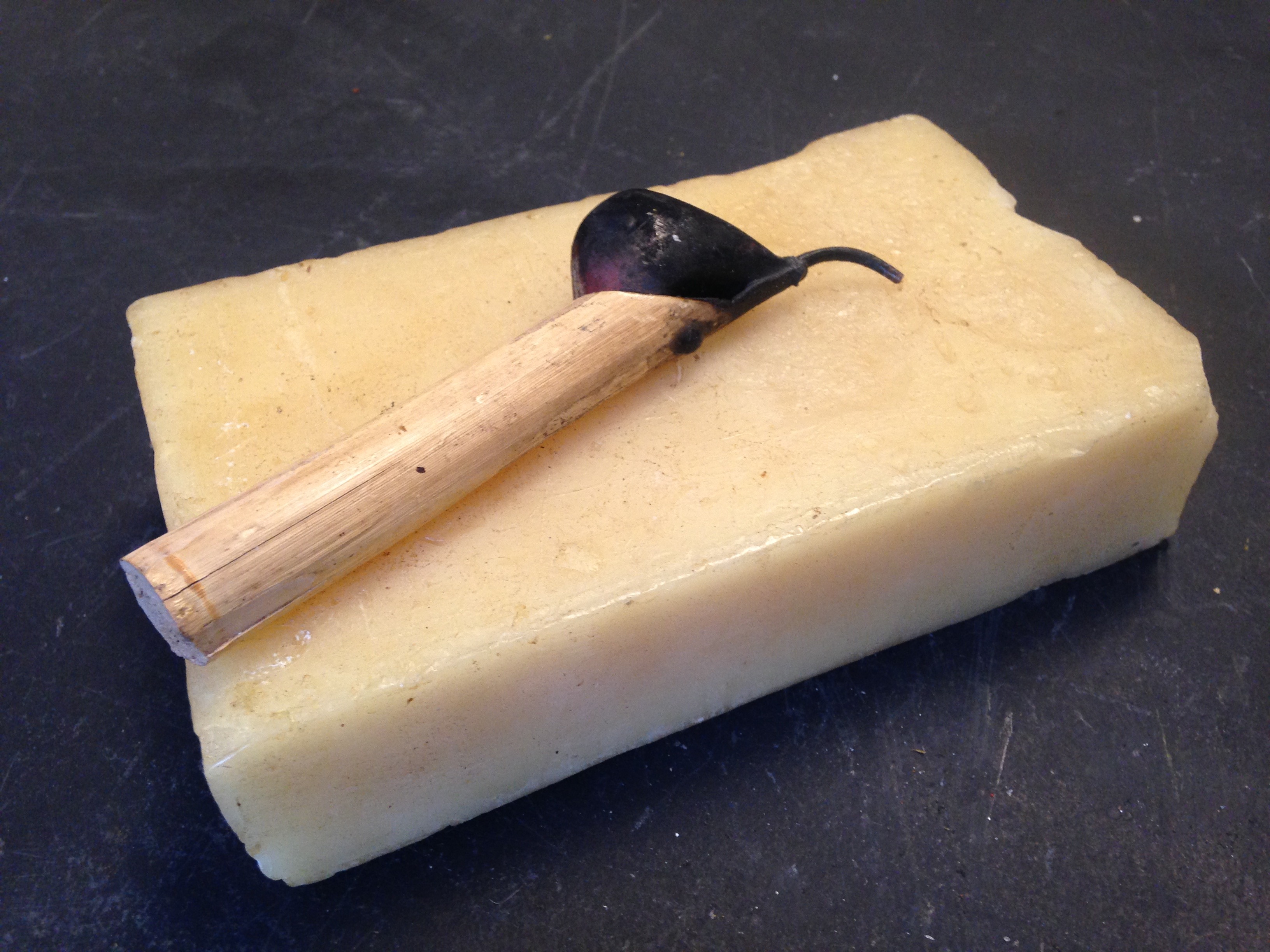 beeswax and tool