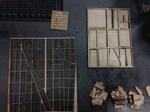 laser printed map