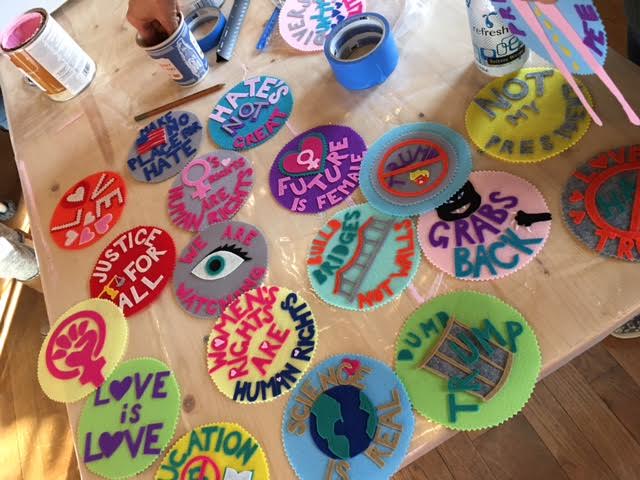 Kristie's sign making party 1
