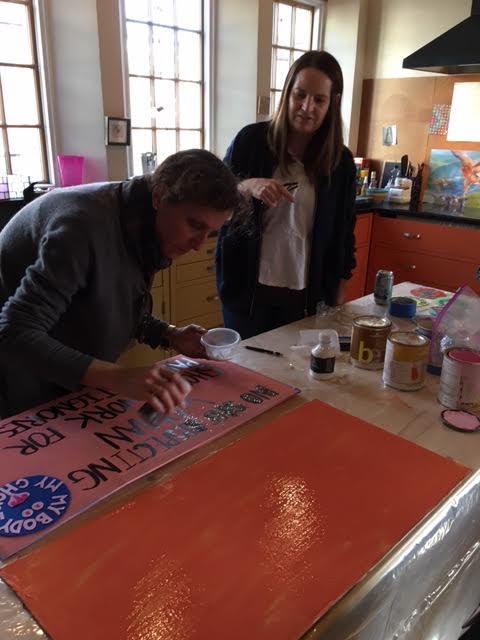 Kristie's sign making party 2