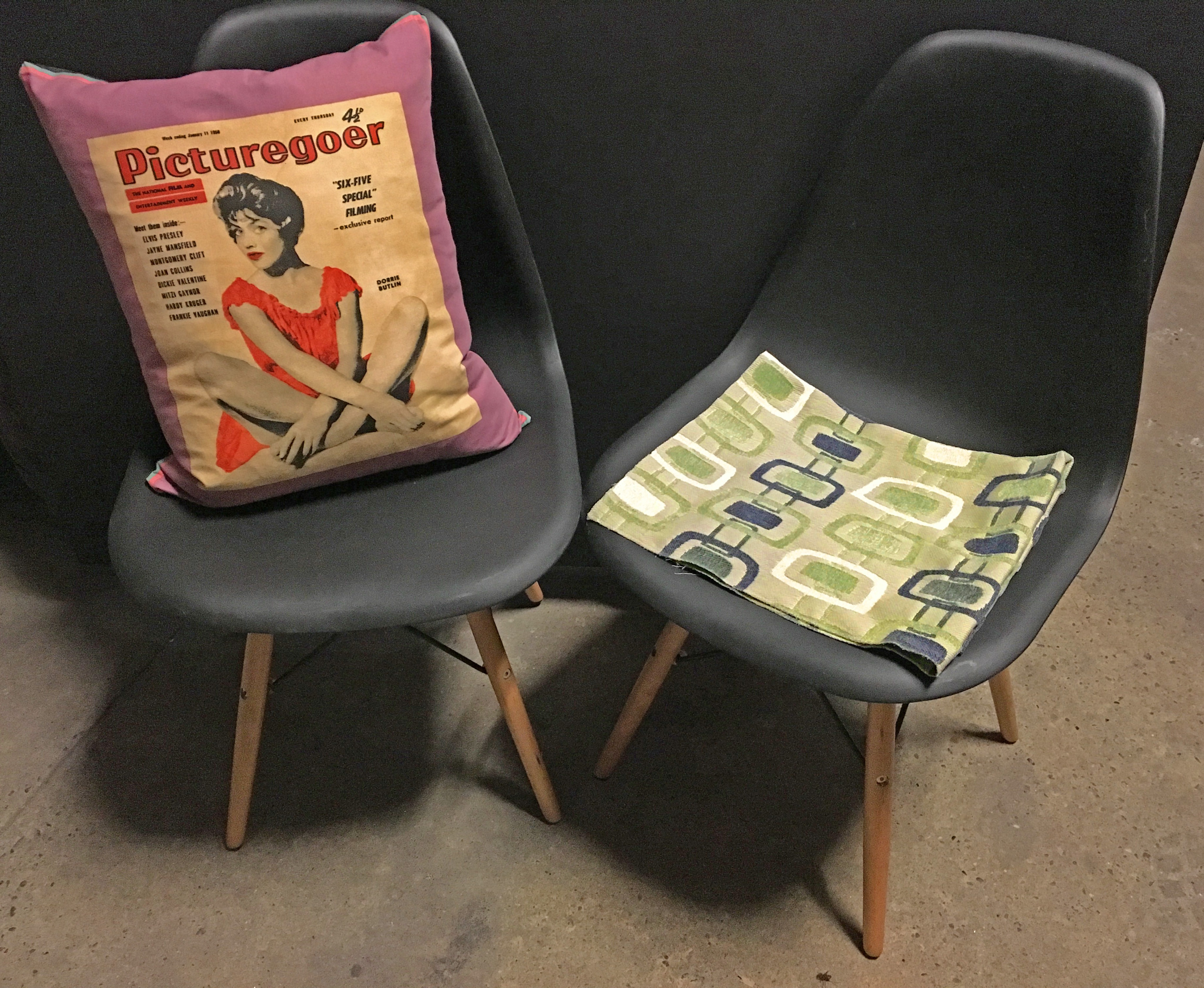 SPLIT Mid Century style Eiffel side chairs