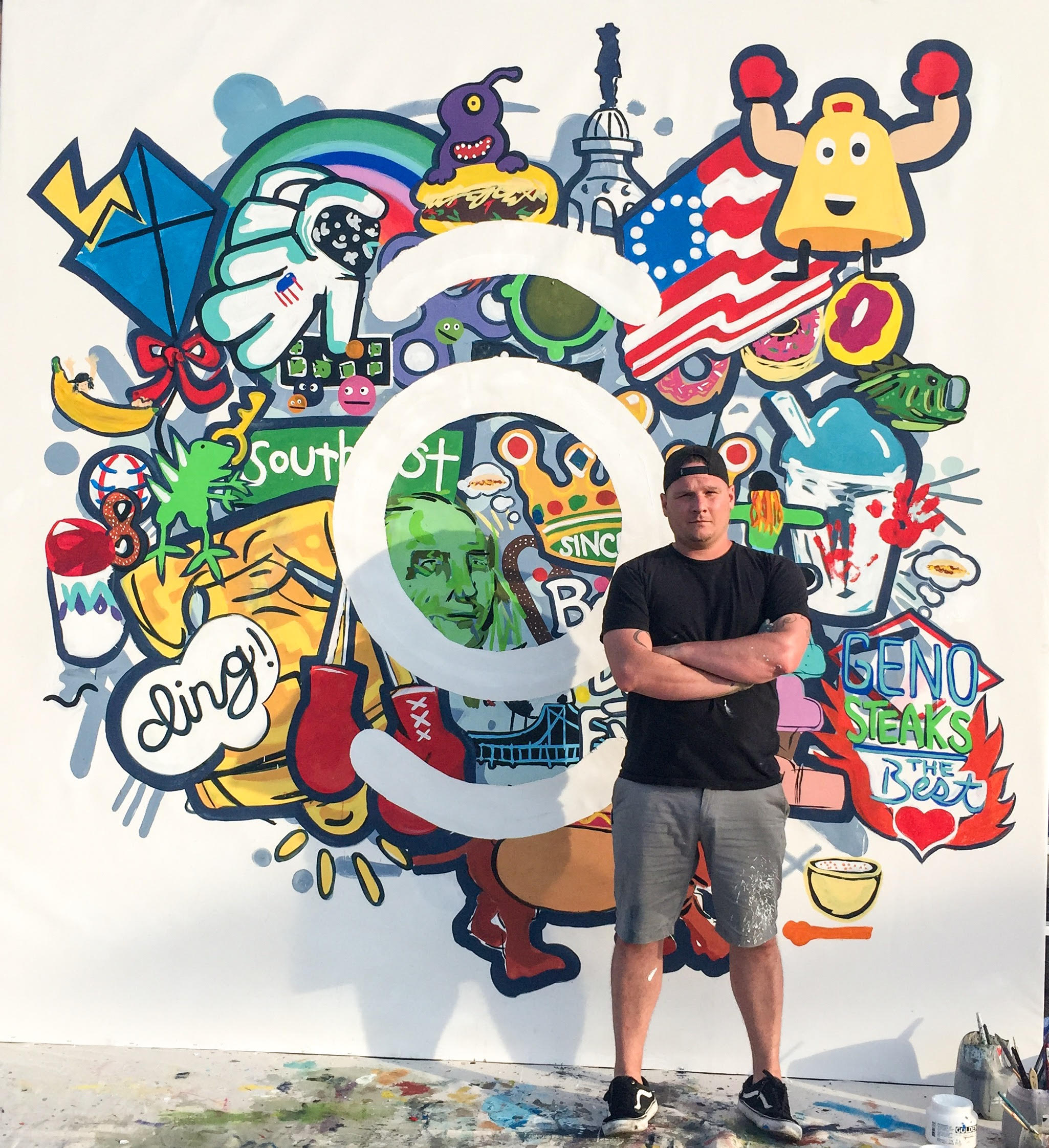Read more about the article Local Artist Benjamin Howard’s Murals Using Reclaimed Paint