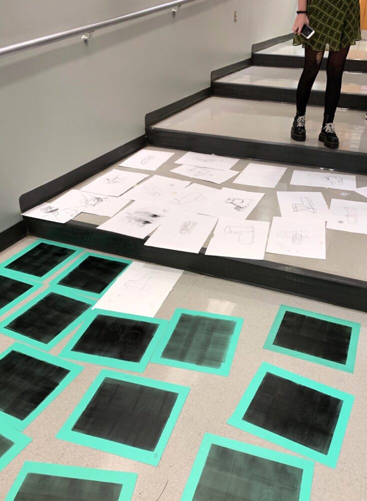 Read more about the article Sustainable Classrooms: reclaimed sintra + printmaking at FWM!