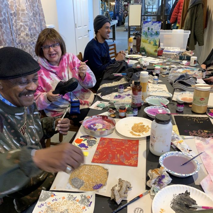 photo of upcycling workshop with rory cohen