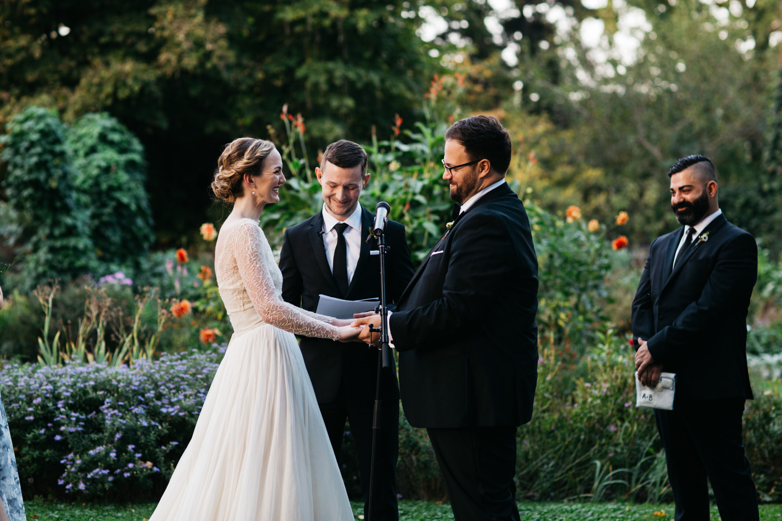 Wedding Ceremony in Bartram's Garden Philadelphia