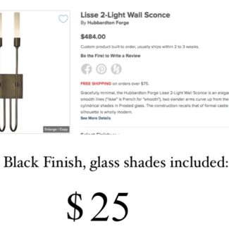 Lisse 2-Light Wall Sconce