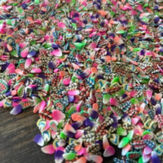 Mixed Clay Leaf Pieces