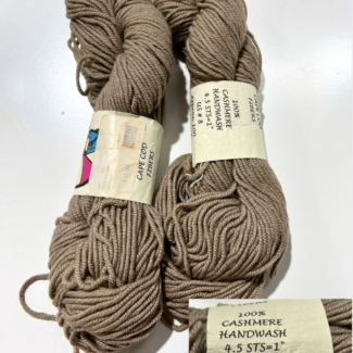 Cape Cod Fibers Taupe Cashmere Yarn